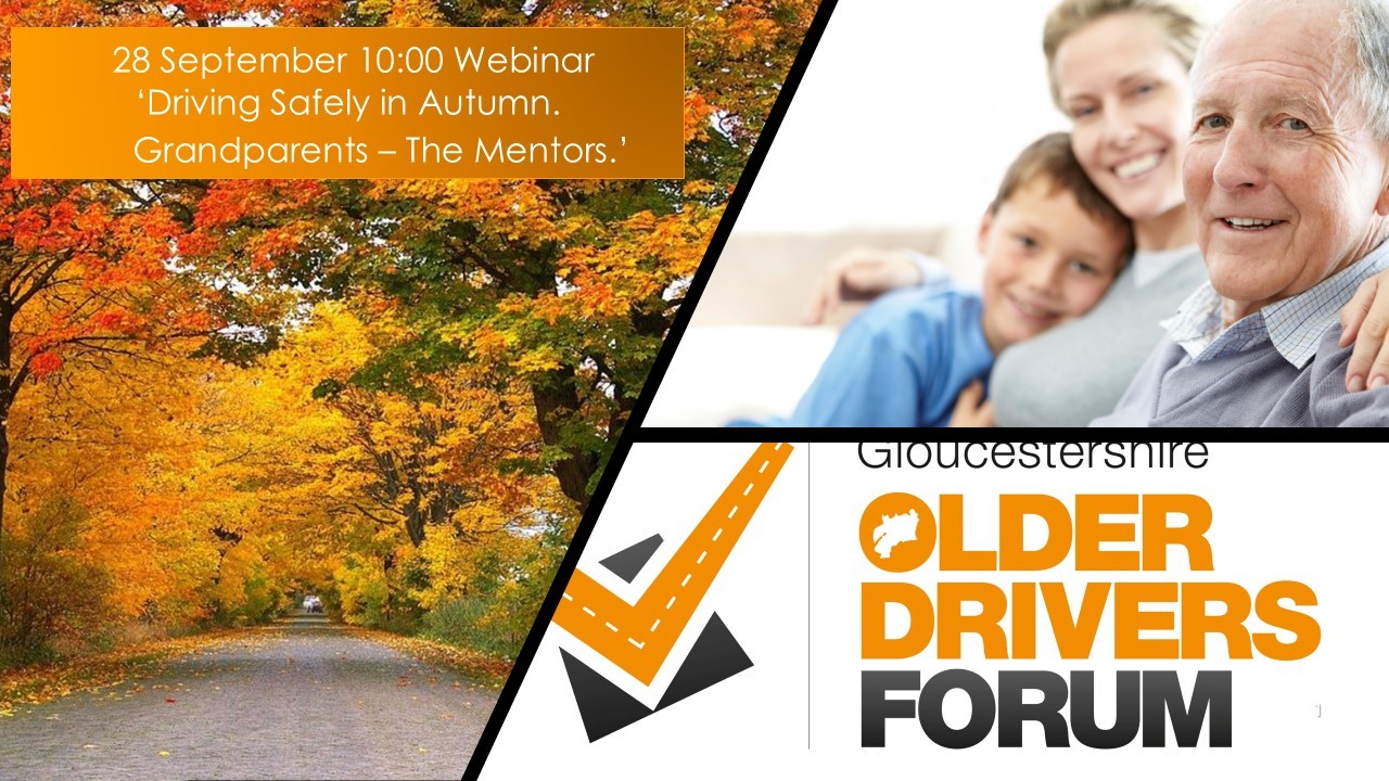 Older drivers forum. 28th September 10am webinar. Picture of multigenerational family members